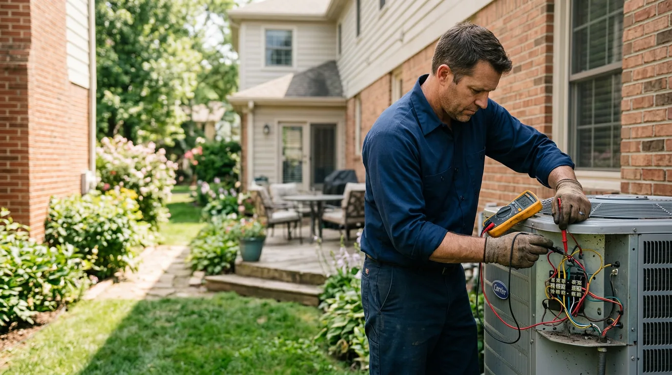 HVAC technician working near Cascade, WI